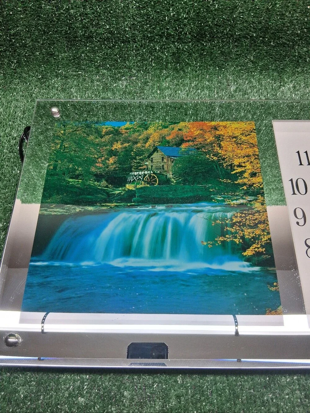 Vintage Waterfall Wall Mirror Lighted Motion 21
